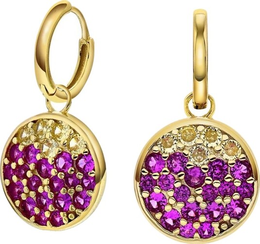 Pan Jewelry Shine øreringer i 925 forgylt sølv