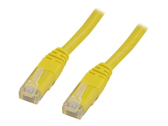 Deltaco CAT 6 Koblingskabel 1,5 m RJ-45 Hann til Hann UTP Gul