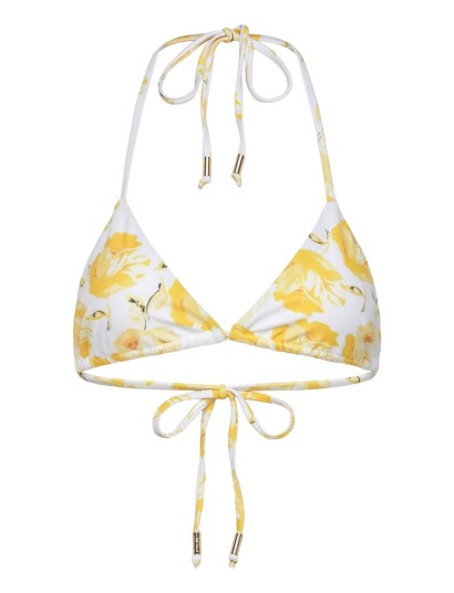 by Ti Mo Triangle Bikini Top   Yellow   XL