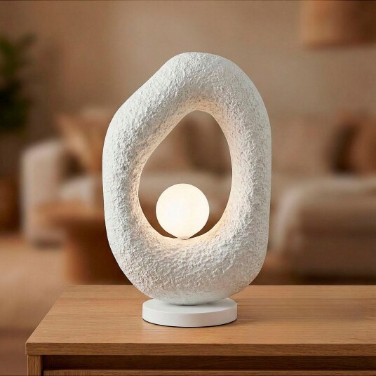 Opviq Bordlampe Vasli Hvit Bordlamper