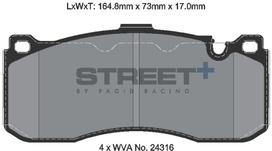 PAGID Racing T8068SP2001 Bremseklosser