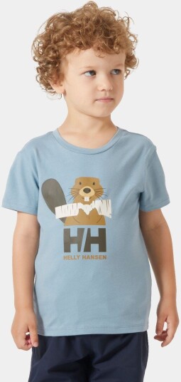 Helly Hansen HH Graphic T-shirt Barn MarineBlå 122/7 Helly Hansen HH Graphic T-shirt Barn MarineBlå 122/7