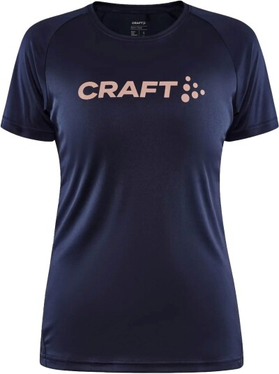 Craft CORE Essence Logo Tee W Dame Lys rosa M | T skjorte