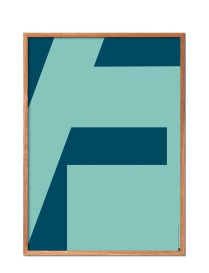 Poster & Frame Playful-Cut-Cut-F - Blue - 70X100CM