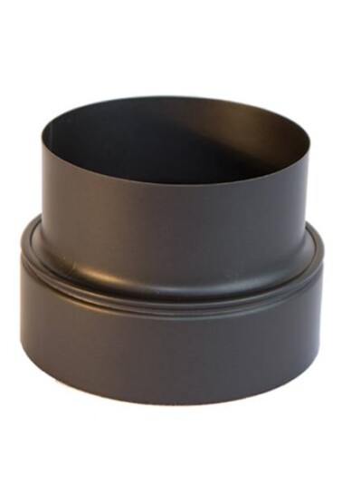 Røkrør overgang iv150 - uv125mm sort Røkrør overgang iv150 - uv125mm sort