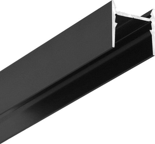Topmet 2m aluprofil COZY12 C/U1 Sort anodisert påbygging LED skinne Topmet 2m aluprofil COZY12 C/U1 Sort anodisert påbygging LED skinne