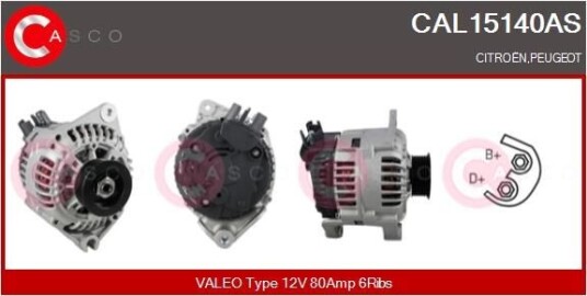 Dynamo CASCO CAL15140AS Dynamo CASCO CAL15140AS