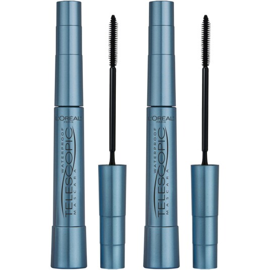 Loreal Paris Bundle Telescopic Waterproof Mascara Black 8 ml x 2 Loreal Paris Bundle Telescopic Waterproof Mascara Black 8 ml x 2