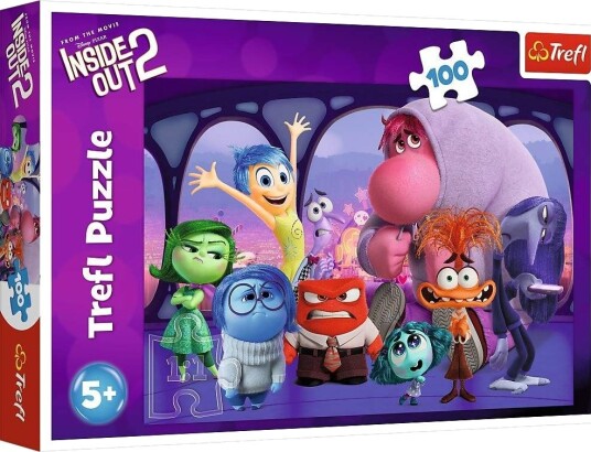 Inside Out 2 puslespill 100 brikker for barn og voksne