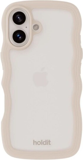 Holdit Wavy Case Accs Iphone 16 Light Beige/Trp