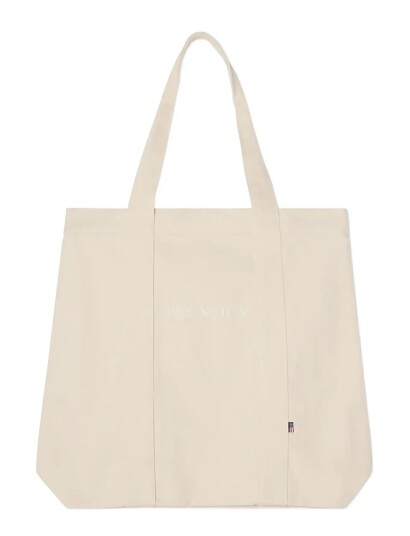 Lexington Clothing Washed Denim Shopper Cream
