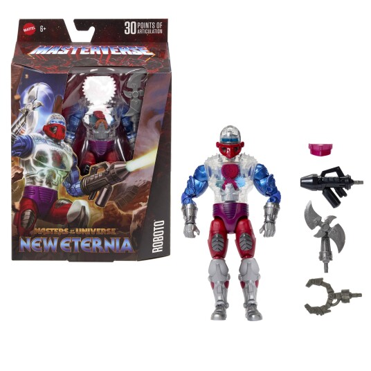 Masters Of The Universe Masterverse New Eternia Actionfigur 18 cm 6+ År Roboto