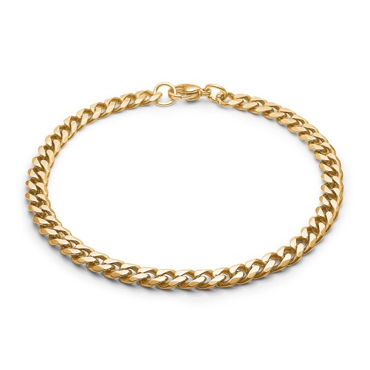 Captena Panzer Golden Steel Bracelet 5 mm Armbånd Rustfritt Stål DU20016 - Herre - Stainless Steel