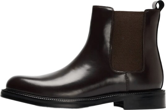 Selected Slmbobby Leather Chelsea Boot Brown 40