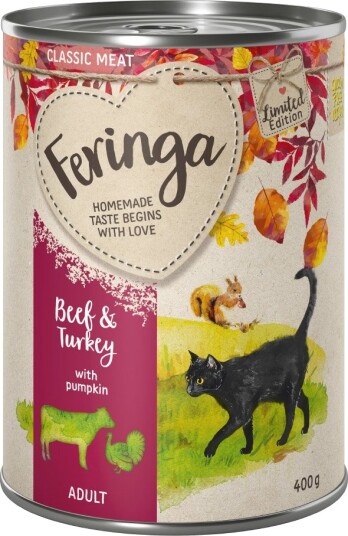 Feringa Classic Meat Høstmeny Okse & Kalkun Med Gresskar 24 X 400 G