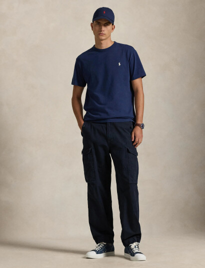 Polo Ralph Lauren Classic Fit Jersey Crewneck T-Shirt - Navy - XS