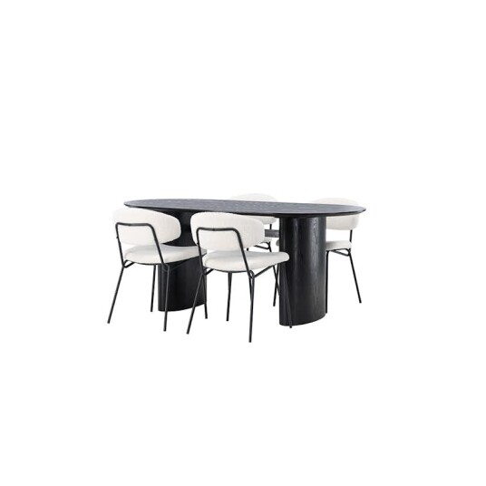Venture Home Spisegruppe Venture Home Isolde med 4 stk Chico Stoler GR23630