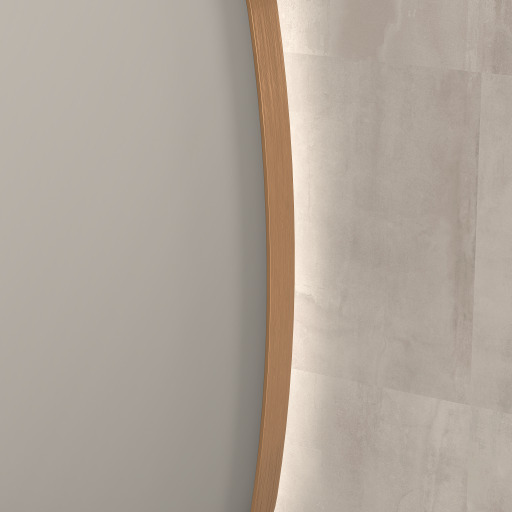Sanibell SP30 speil 50x100cm på ramme i børstet kobberaluminium