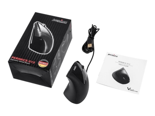 Perixx Perimice-513 - Vertikal Mus - Høyrehendt - Optisk - 5 Knapper - Kablet - Usb Perixx Perimice-513 - Vertikal Mus - Høyrehendt - Optisk - 5 Knapper - Kablet - Usb