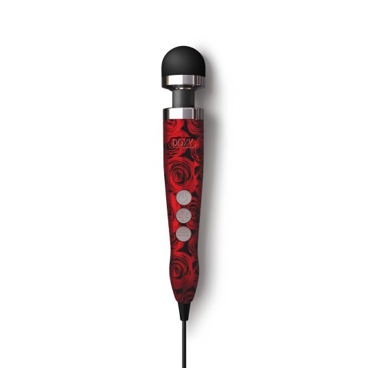 DOXY - NUMBER 3 WAND MASSAGER WITH CORD – ROSE PATTERN