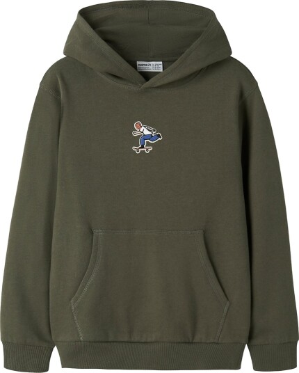 Name It Hettegenser NkmNeo Olive Natt Name It 9 10 år (134 140) Hettegenser Armygrønn