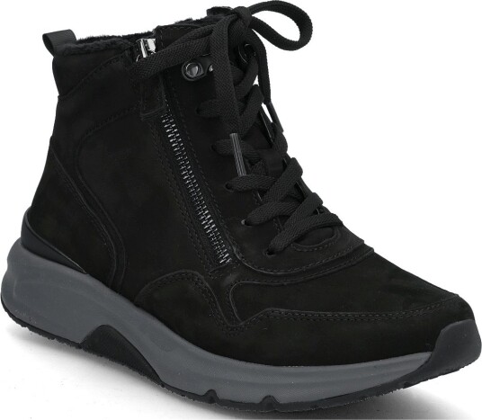 Gabor Rollingsoft Laced Ankle Boot   BLACK   37.5