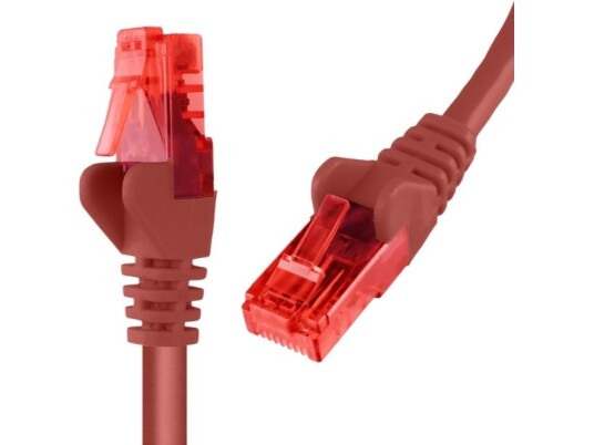 Spacetronik Rj45 Cat 6 U/Utp Awg24 Kabel Rød 30M