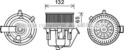 Elektromotor, kupévifte PRASCO CN8297