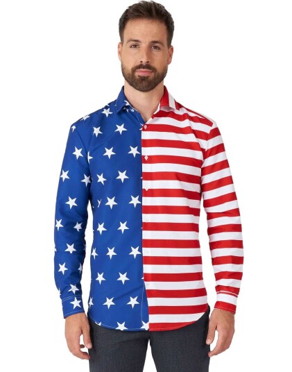 USA Flagg Skjorte til Herre Suitmeister XX Large