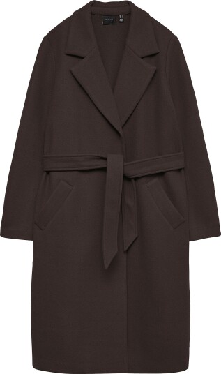 Vero Moda Curve Kåpe vmCfortuneaya Long Coat Curve Brun