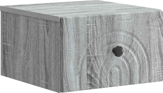  Vegghengt Nattbord Grå sonoma 33 x 34,5 x 20 cm Konstruert tre