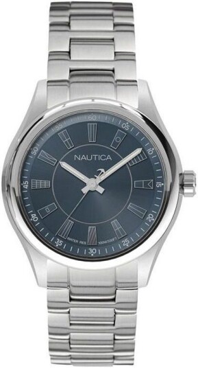 Nautica Herreklokke NAPBST004 Blå/Stål Ø44 mm Nautica Herreklokke NAPBST004 Blå/Stål Ø44 mm