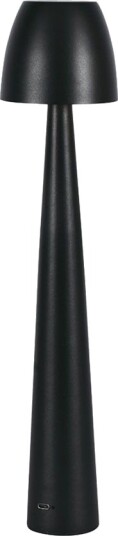 3W oppladbar LED bordlampe sort   Dimbar CCT 3 trinns touch inkl. USB kabel   Kulør : 3 i 1