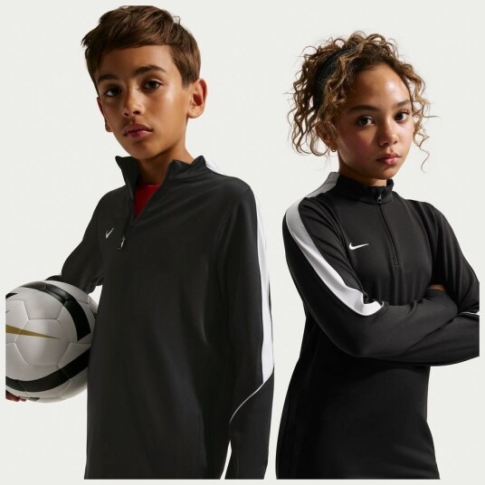 Nike Treningsskjorte Dri fit Strike   Svart/hvit Barn størrelse S: 128 137 cm