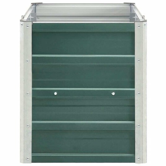 vidaXL Høybed galvanisert stål 240x40x45 cm grønn