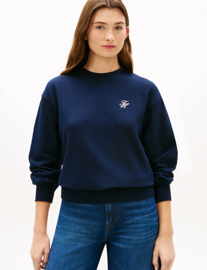 Tommy Hilfiger Th Script Reg Sweatshirt Navy M Tommy Hilfiger Th Script Reg Sweatshirt Navy M