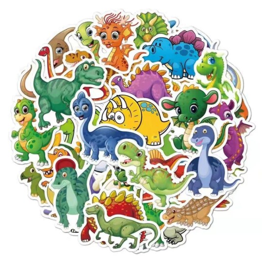 50 klistremerker klistremerker Dyremotiv Tegneserie Dinosaur