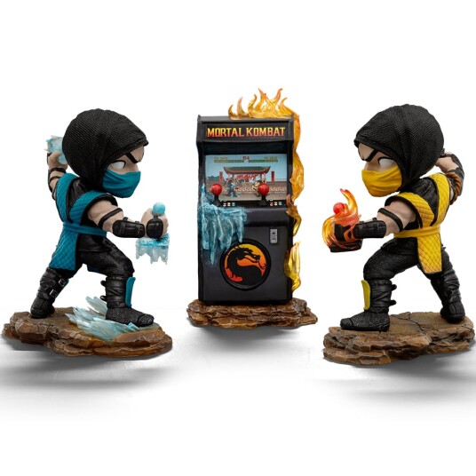 Mortal Kombat Scorpion vs Sub-zero Minico Figuren 16 cm Arcade Sett