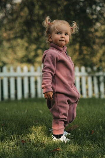 Lindberg Fleeceoverall Chill Fleece Baby Rosa