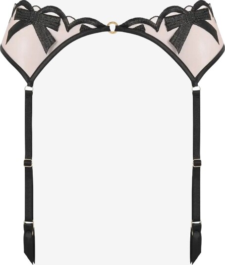 Bluebella Belle Thigh Harness - BLACK/SHEER - 38