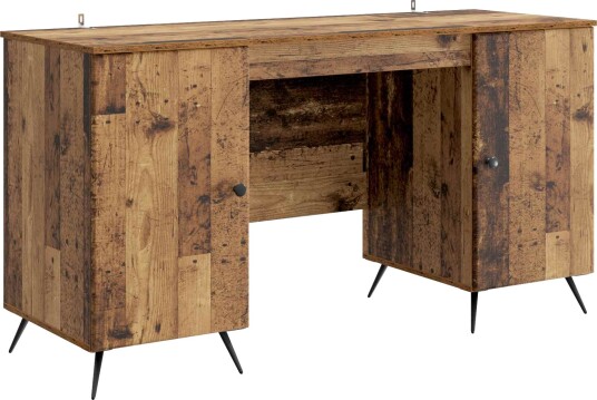 vidaXL Skrivebord Gammelt tre 142,5 x 50 x 75 cm Konstruert tre