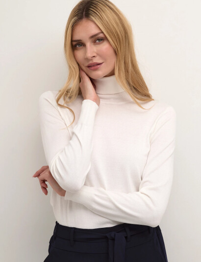 Kaffe Astrid Roll Neck White XS Kaffe Astrid Roll Neck White XS