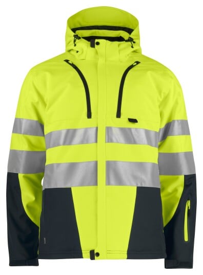 ProJob 6420 Softshelljakke En Iso 20471 Kl 3/2 Fôret Yellow/Black 4XL ProJob 6420 Softshelljakke En Iso 20471 Kl 3/2 Fôret Yellow/Black 4XL