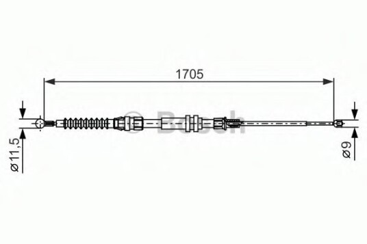 Bremsewire BOSCH 1 987 482 377 Bremsewire BOSCH 1 987 482 377