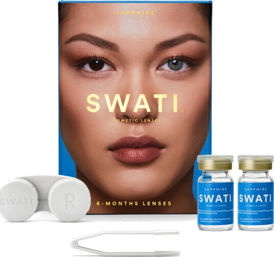Swati Coloured Lenses Sapphire 6 Months 1 par Kosmetiske Linser