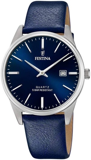 Festina Herreklokke F20512 3 Blå/Lær Ø39 mm Festina Herreklokke F20512 3 Blå/Lær Ø39 mm