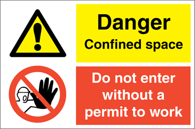 Jo Safety Danger confined space IMO Combi sign 120015 Jo Safety Danger confined space IMO Combi sign 120015