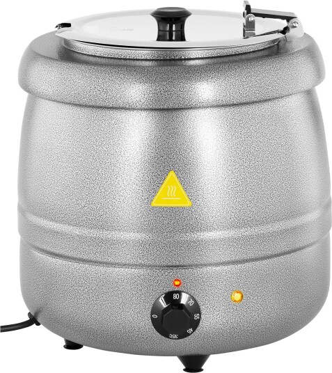 Royal Catering Suppevarmer elektrisk 10 L Stål sølvbelagt 10012067 Royal Catering Suppevarmer elektrisk 10 L Stål sølvbelagt 10012067