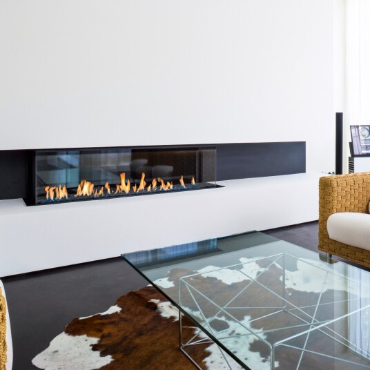 M-Design Luna 1600DC Diamond gasspeis - panorama med glass på tre sider