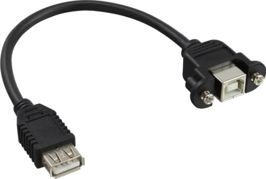 Inline 33441F 0,2 M Usb A Usb B Sort